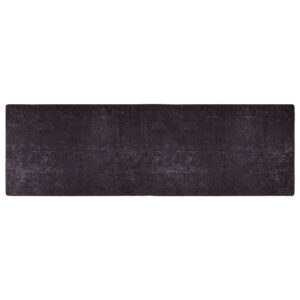 Corwin 300cm Polyester Washable Anti-Slip Rug In Anthracite